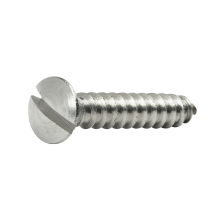 Metric Slotted raised countersunk head tapping screws